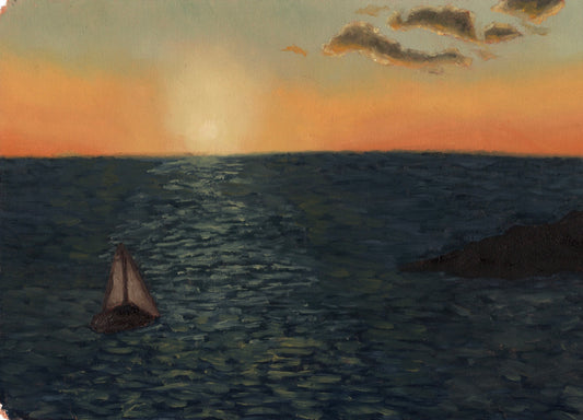 Sailing into the Sunset Original